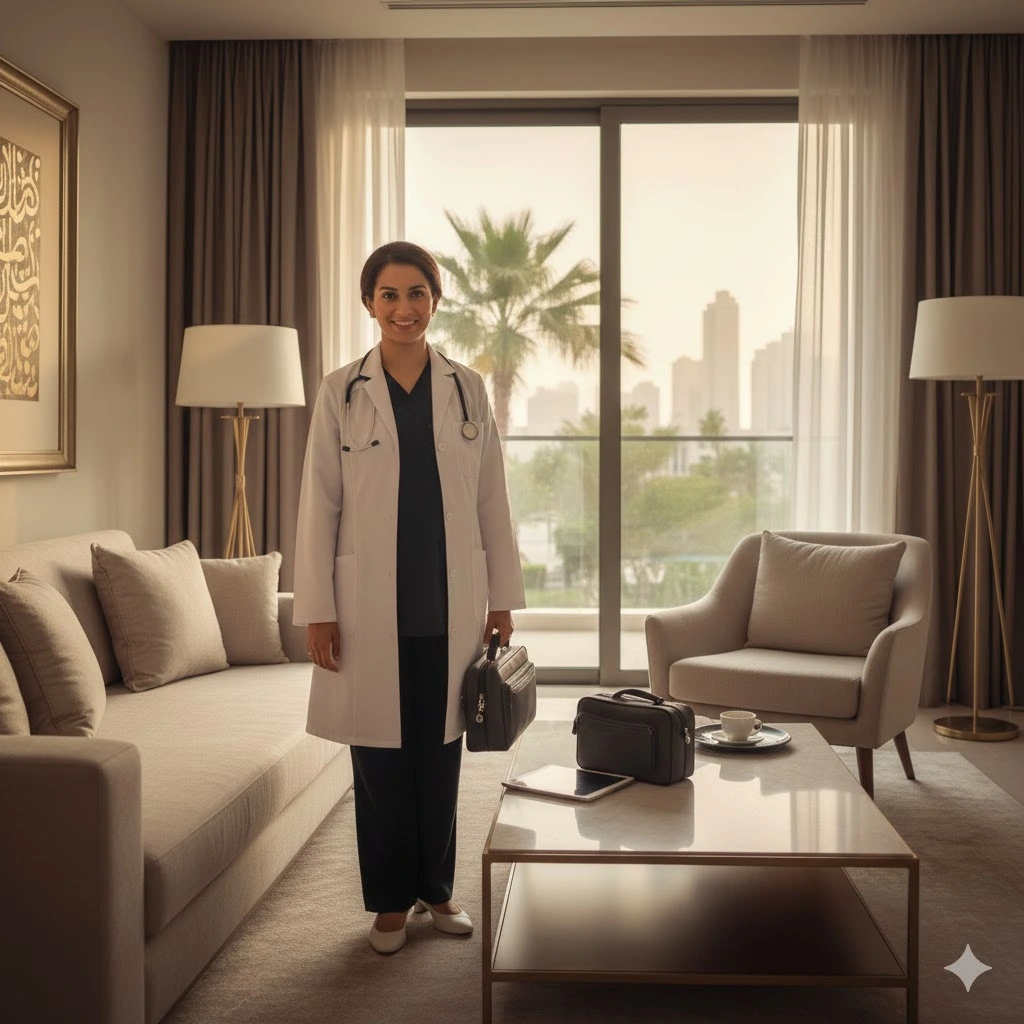 Doctor at hotel
