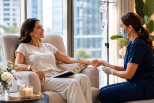 Read more about the article Why IV Drip Infusion Therapy at Home in Dubai is the Ultimate Wellness Life-Hack